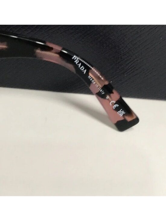 New Authentic Prada SPR23Y Symbole Square Sunglasses – Black & Pink main image 9
